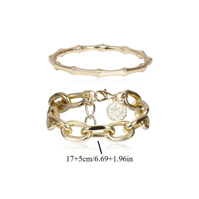 Bamboo Cuff Bracelets Bangles for Woman Gold Color Wedding Female Luxury Zircon Gifts
