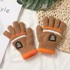 Winter Children's Fingerless Wool Gloves - Boys' Warm Five-Finger Design with Newcomer Discount