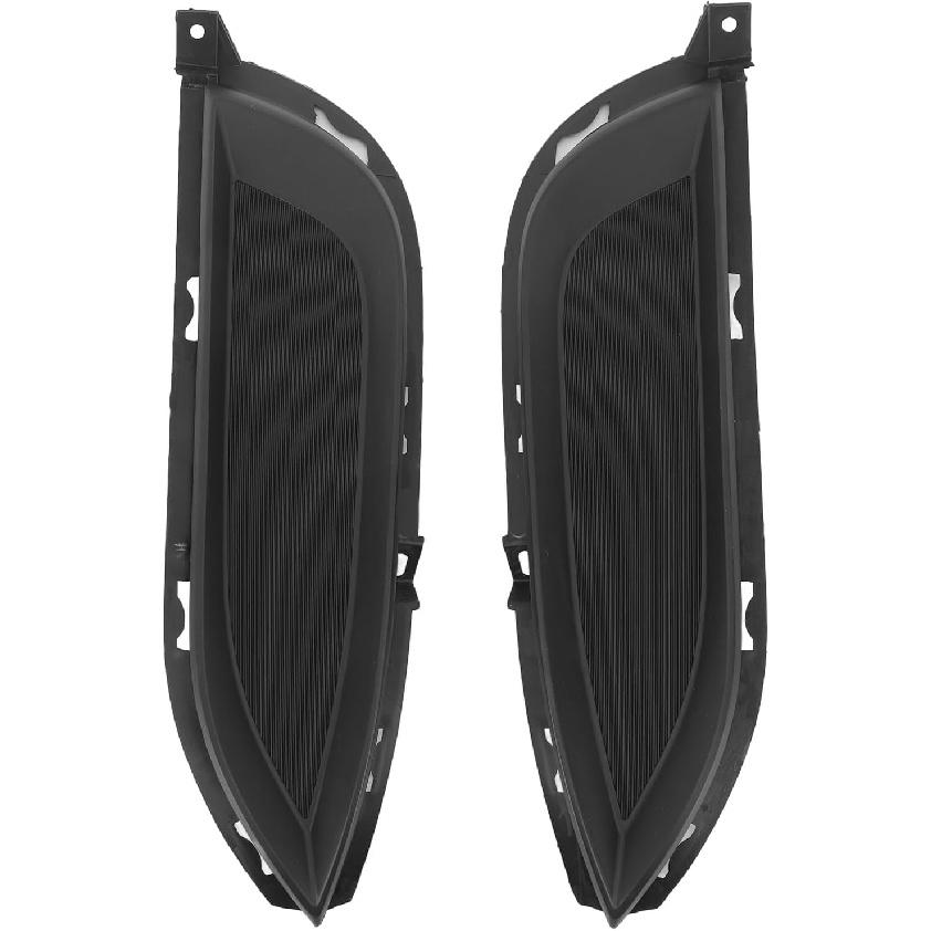 Akozon Fog Light Hole Cover, 2PCS Fog Light Grille Trim Left Right Front Bumper Fog For KIA Forte Sedan 2014 to 2016