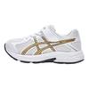 Asics Bėgiojantiems vaikams Lengvi kvėpuojantys Sportiniai Laisvalaikio Patogūs Universalūs Žemi Bėgimo Bateliai Vaikų sportbačiai Balti 1014A377-100