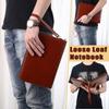 6-Ring File Folder PU Leather Work Record Book Memo Book Loose Leaf Notebook  Document Storage