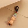 Wooden Buddhist Keychain Boxwood Buddhist Keyring Tathagata Buddha Lanyard  Carving Pendant