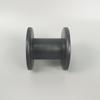 Black Plastic Wire Spool - Industrial Anti-Loosening, Large Capacity, Rubber Shaft