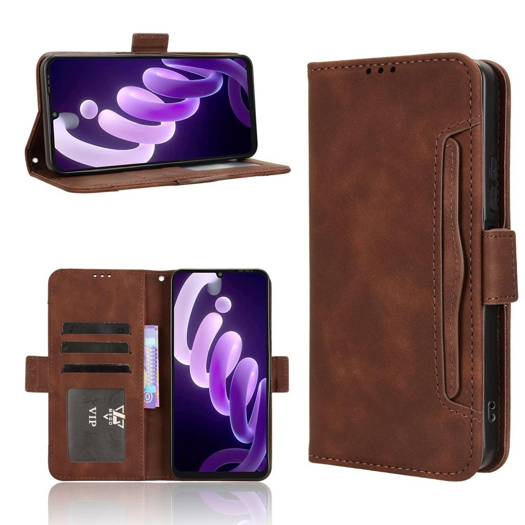 Flip Cover for Itel City 100 Leather Case [Flip Vintage Leather] Wallet Shockproof Durable Retro Phone Case
