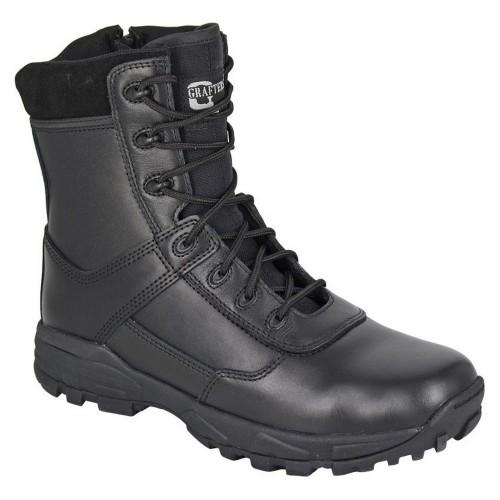 Grafters Men's Tiger Leather Combat Boots