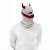 Halloween Funny Mask Knitted Little Devil Corner Cover Sewn Smiley Face Personalized Hat Autumn and Winter Warm Wool Hat