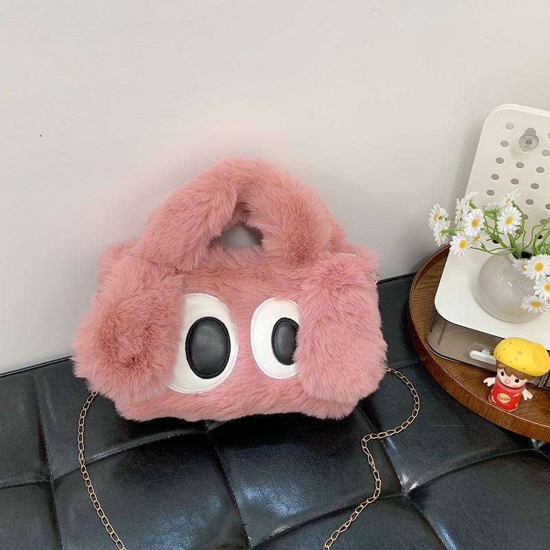 Adorable Big-Eyed Puppy One-Shoulder Crossbody Plush Bag - 2025 Trendy Fashion