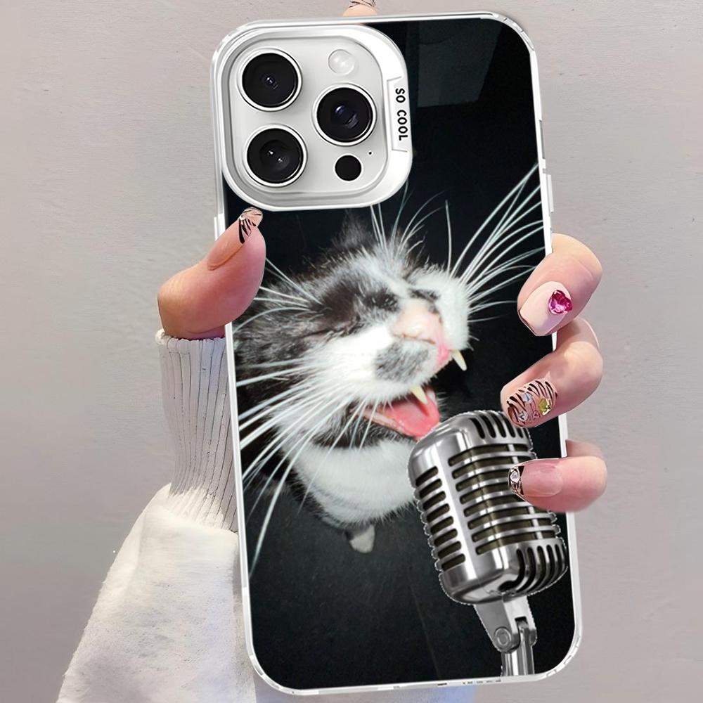 Pet Cat Funny Memes Phone Case For IPhone 16 15 14 13 12 11 Pro Max X XR XSMAX 8 7 Plus Matte Shockproof Back Cover