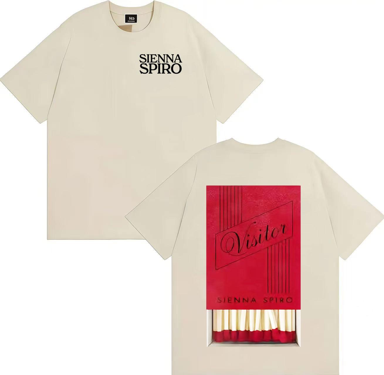 

Singer Sienna Spiro Trendy Aesthetic Tshrit Unisexs Womens Harajuku Cotton Crewneck Comfort Summer Short Sleeves Tshrits 4XL