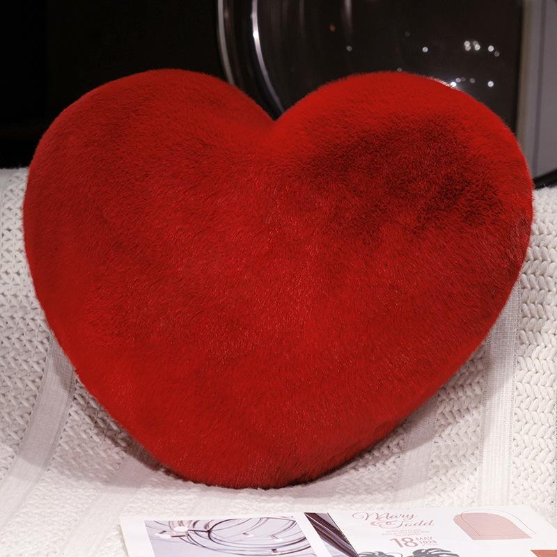 Love Throw Pillow Plush Toy Heart Doll Home Living Room Pillow Girls Bag Keychain Pendant Red Heart