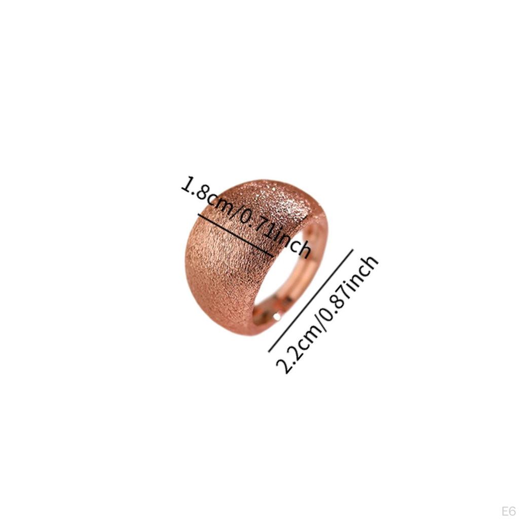 Brushed Ring Copper Round Wedding for Birthday Graduation Mother's Day