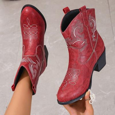 Fashion High Quality Female Footwear 2024 Classic Retro Pointed Toe Women's Boots Plus Size 36-42 Casual and Versatile Western Boots