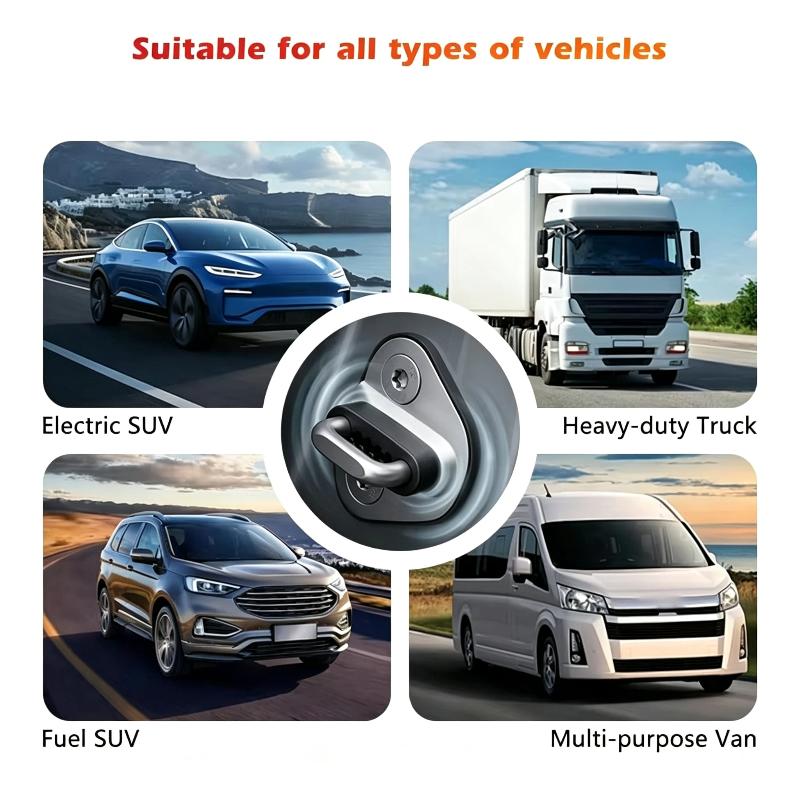 4Pcs Universal Car Door Shock Absorber With Soundproof Damping Cushion Suitable For Most Vehicle Models