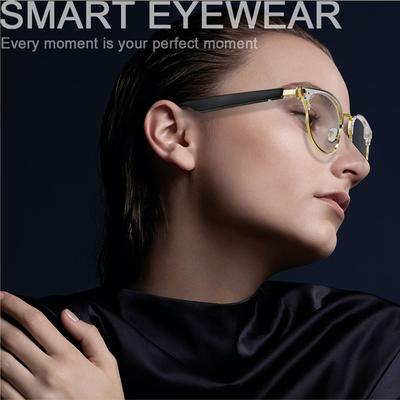 Headset Audio Drahtlose Bluetooth-Smart-Brille gepaart mit verschreibungspflichtigen Anti-Blaulicht-Gläsern, geeignet für Männer und Frauen