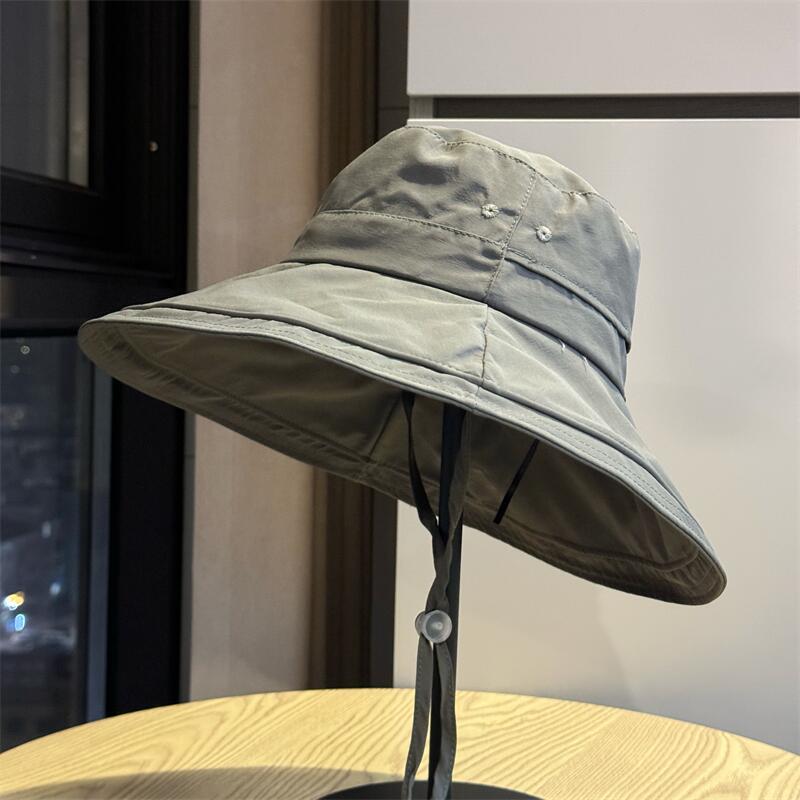 Korean-style summer large-brim foldable UV protection sun hat for men and women, outdoor sun protection hiking and mountaineering hat