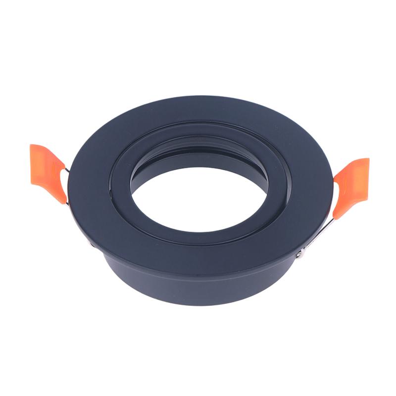 High Quality Aluminum Alloy White/Black Round Gu10 Mr16 Adjustable Spot Light Fixture Led Downlight Ceiling Spot Light Frame