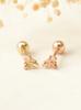 Minimalpiercing 14K Mini Me Bee Piercing Earrings