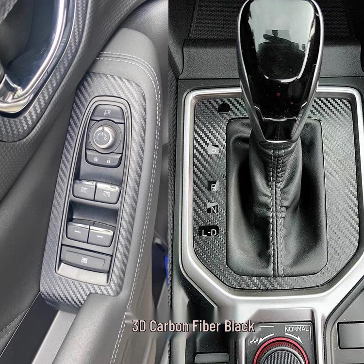 Black Warrior Brushed Film for 19-22 Forester Interior Console & Gear Shift Modification.