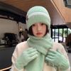 Classic Knit Hat Scarf Gloves Winter Set With Windproof Warmth For Women