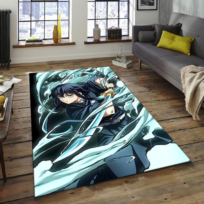 1pc Demon Slayer4 Design Area Rug - Non-Slip, Soft & Cozy Floor Mat for Living Room, Bedroom, Office - Indoor/Outdoor Decorative Carpet