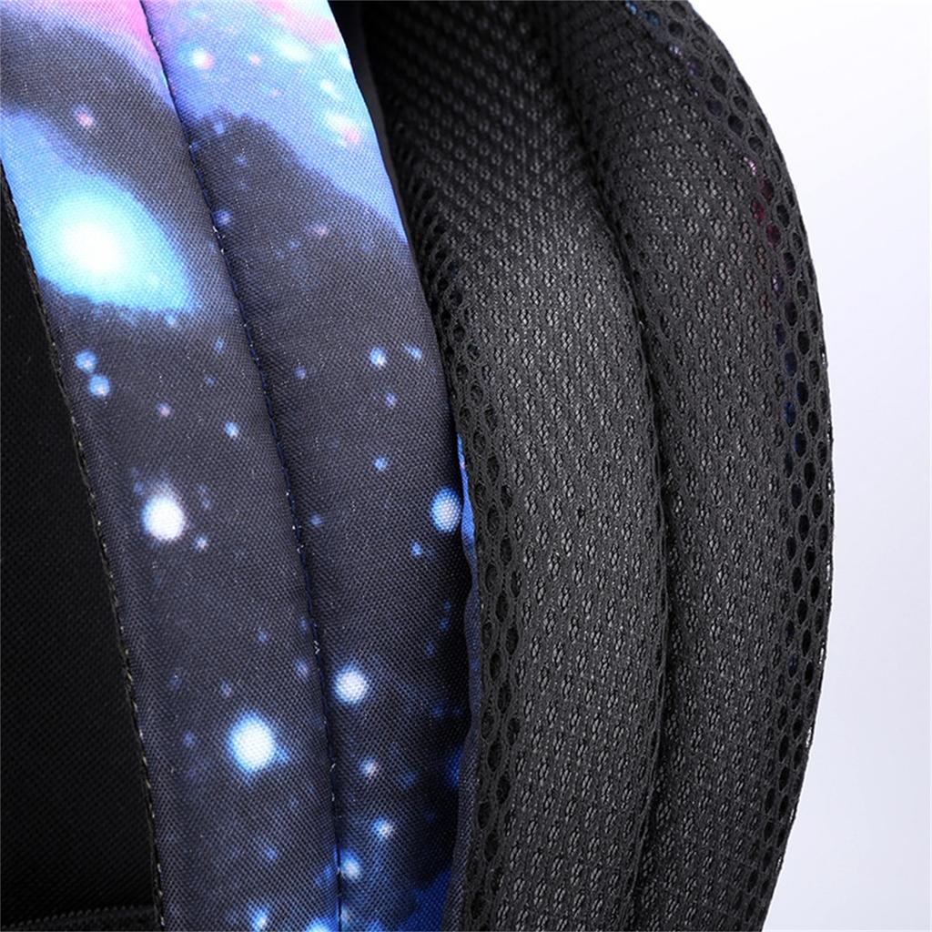 Movie Peripheral Print Backpack, School Bag Student Campus With Plush Ball Backpack