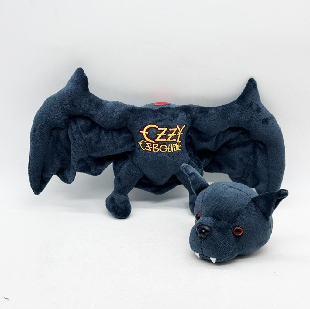 25CM Ozzy Osbourne Fledermaus Plüschtier Zurück zum Anfang Ozzy Fledermaus Plüschtier Weiches Kuschelkissen Puppe Dekor Spielzeug Fans Andenken Geschenk
