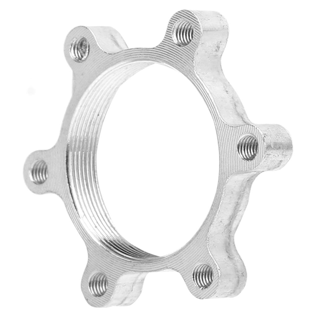 Disc Brake Flange Disc 6‑hole Threaded Seat Disc Brake Thread Conversion Seat Adapter Base
