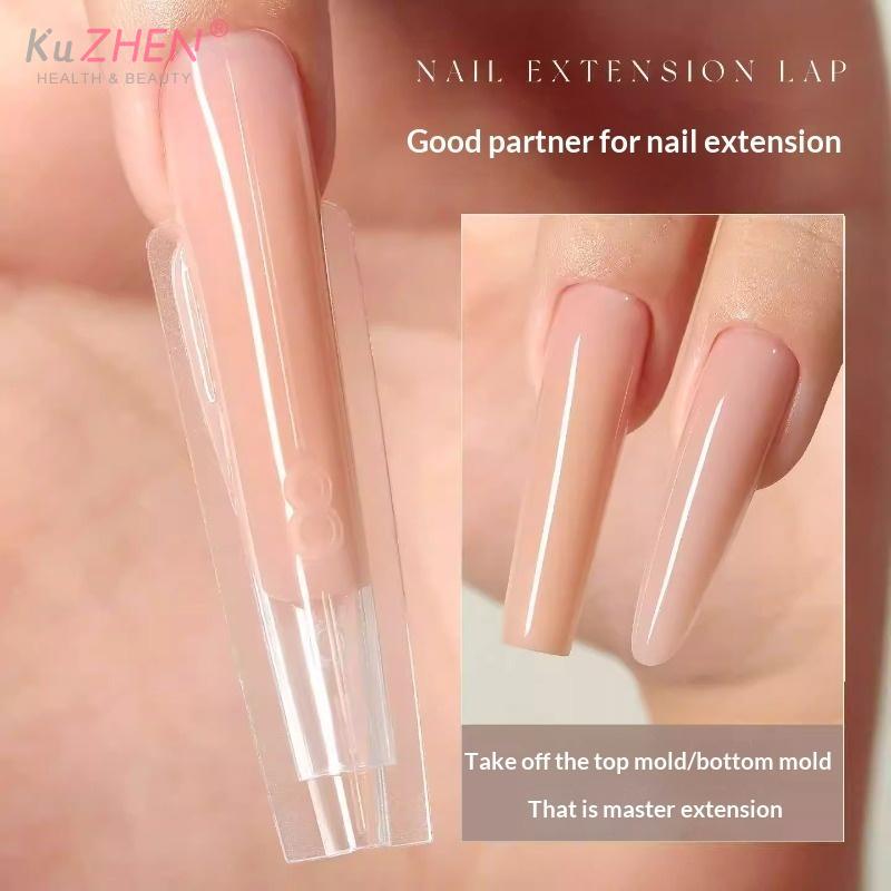 240 Pcs Sandwich Nail Mode For Nail Extension Almond Coffin 15 Size Nail Rapid Extension Dual Forms Bottom And Top Manicure Tool