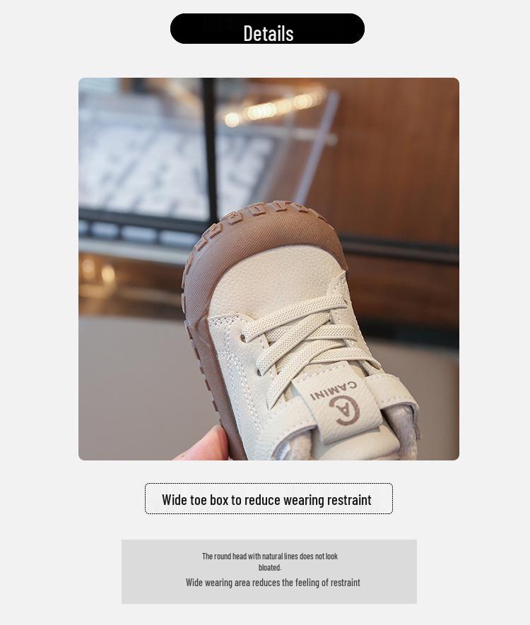 Toddler Fleece-Lined Shoes: 2025 Winter Edition, Boys' and Girls' Soft-Soled Non-Slip Cotton Shoes