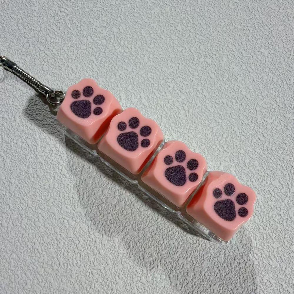 Katzenpfote Fidget Schlüsselanhänger Spring in the Air Serie Finger Klicker Spielzeug Knopf Tastenkappe für Erwachsene Kinder