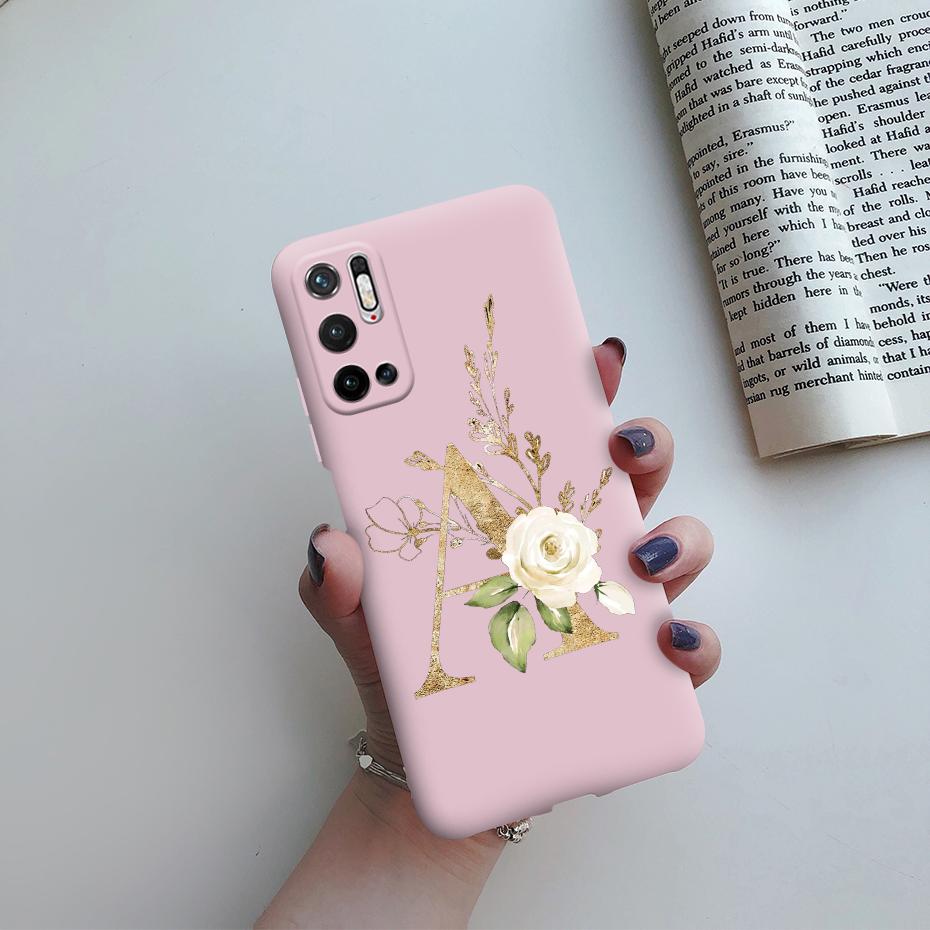For Xiaomi Poco M3 Pro 5G Case for Poco M3 Pro 5G Cover Cute Letters Soft Silicone Phone Case for Xiaomi Poco M3 PocoM3 M 3 Pro