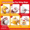 Interactive Dog Toy Squeaky Moving Ball with Jumping Music Modes Rechargeable Plush Chew Toys