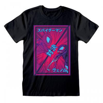 Marvel Comics Unisex Adult Spiderman Vs Venom Comic T-Shirt