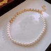 Luxury Rainbow Zircon Bracelet Beaded Women Jewelry Delicate Pearl Rhinestone Necklace  Lady