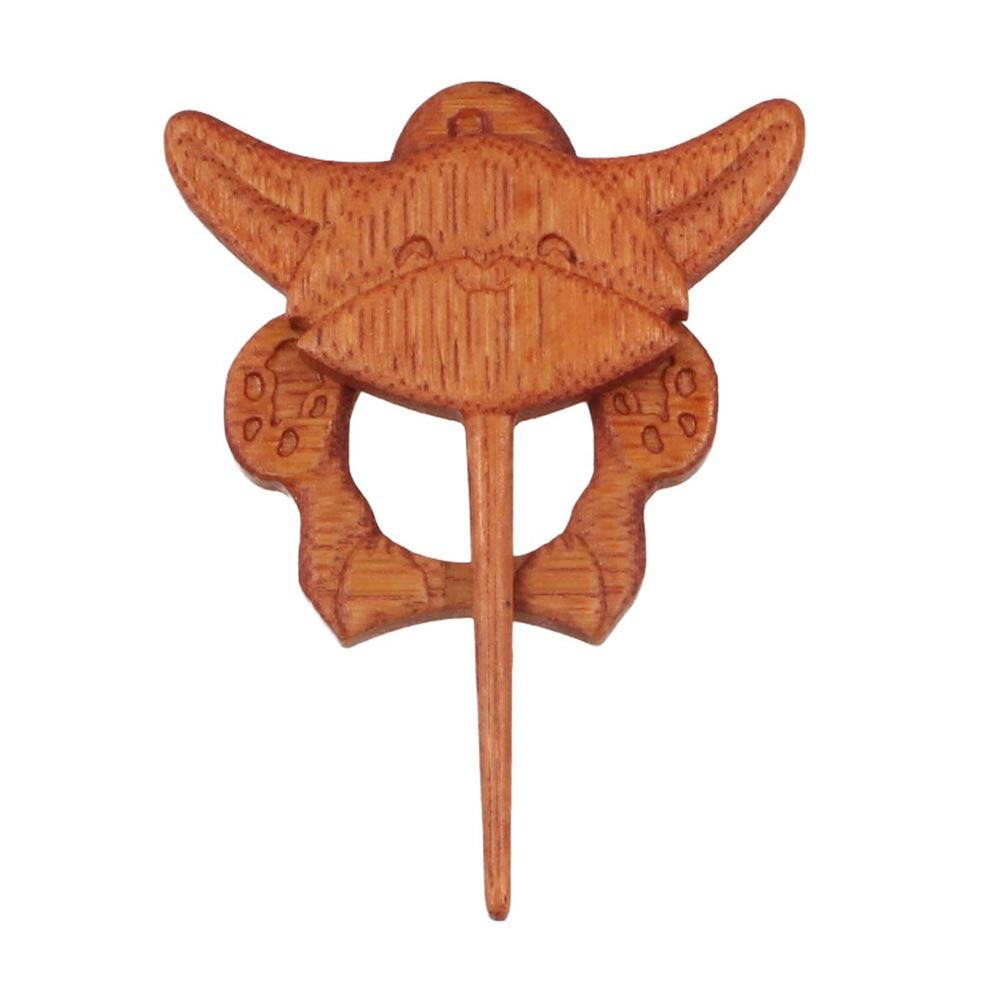 Retro Dog Heart Rabbit Animal Bear Clothing Accessory Women Brooch Fashion Jewelry Wooden Brooch