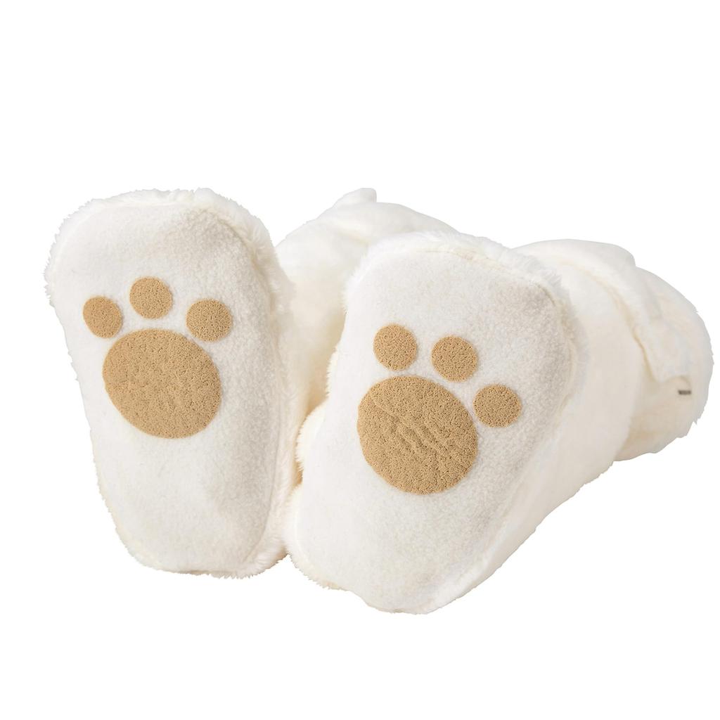 MIKI HOUSE Long Booties, Socks, Room Shoes, Made in Japan, Boys and Girls, Baby Clothes, Baby, 43-9301-493, One Size Fits All (12cm), White x Yellow