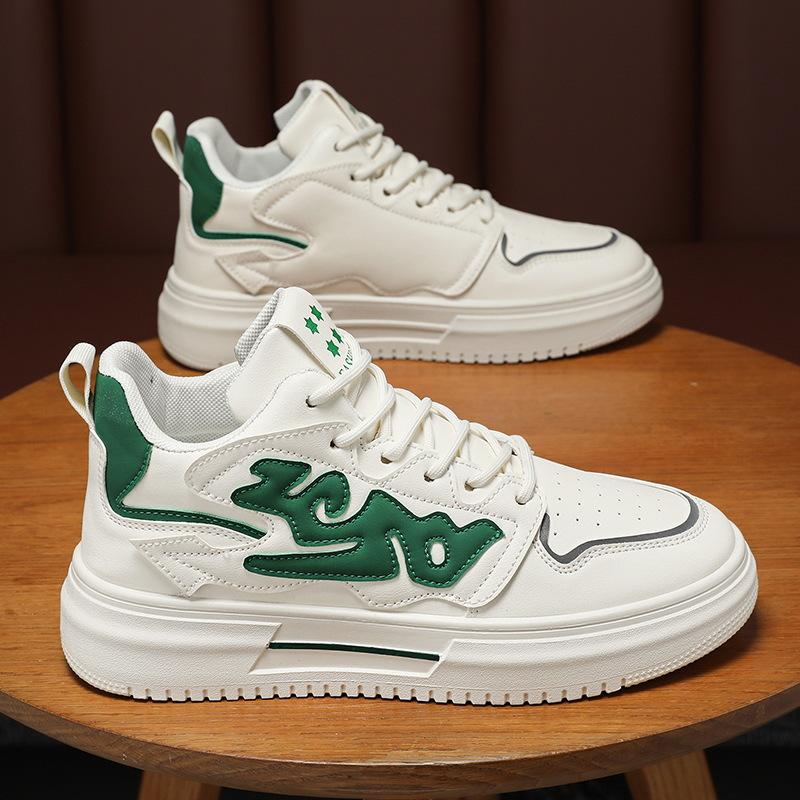 

Summer men s shoes new breathable high-top little white shoes male students trend versatile platform sports casual shoes board shoes 39