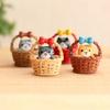 Useful Cat Small Statue DIY Material Cat Basket Delicate