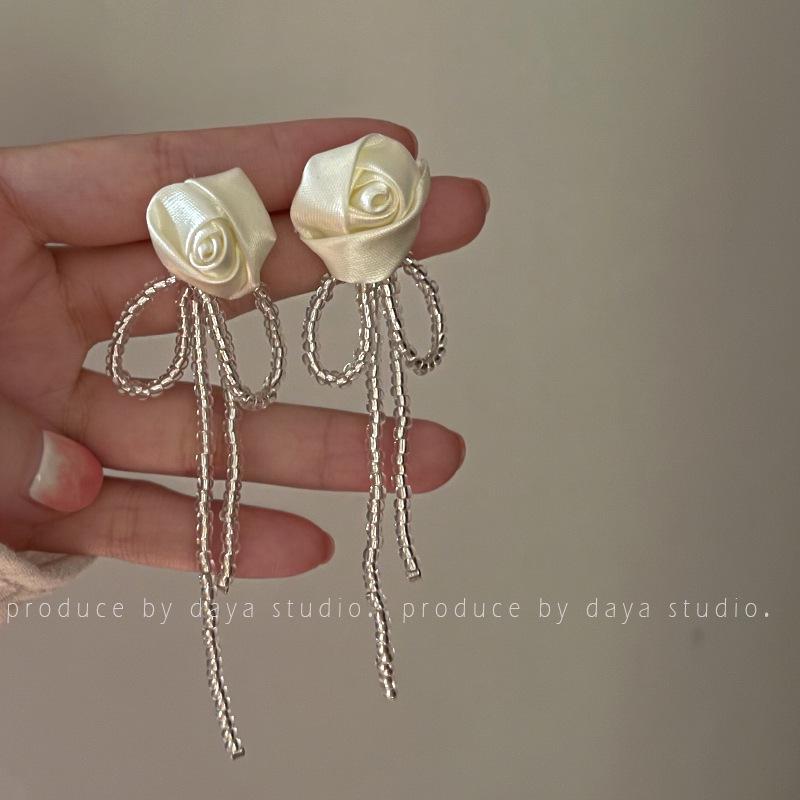 French Retro Zircon Pearl Stud Earrings - Elegant, Versatile Light Luxury Design for Women