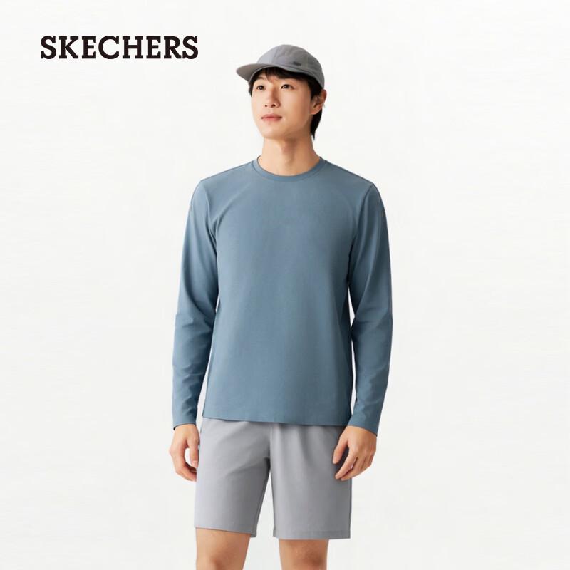 

Мужская футболка с длинным рукавом Skechers, отводящая влагу, светоотражающая, из трикотажа P326M053 XL
