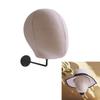 Practical Space Saving Fabric Covered Head Model Wall Hat Display Storage For Wigs And Hats Beauty Salon Equipment