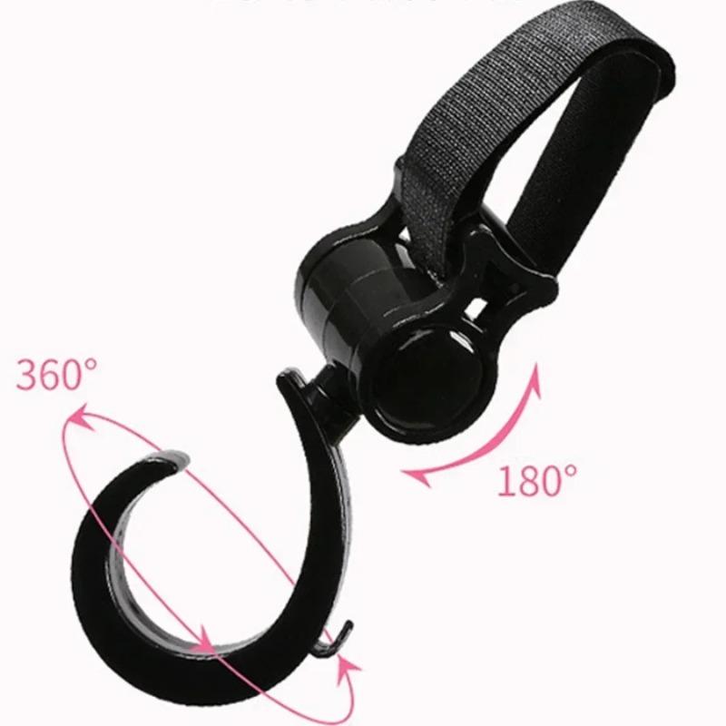 2PCS Baby Bag Stroller Hooks Infant Organizer Bag Hanger Stroller Accessories Large Hook Shopping Prop Multifunction Pram Hook