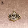 Solid Copper Incense Stick Holder Disc Dragon Small Ornaments Creative Vintage Brass Censer Home Decor Incenses Burner Keychains