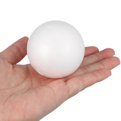 10Pcs Christmas Craft Balls Solid Polystyrene Round Spheres Durables White 6Cm DIY Xmas Tree Ornaments Decoration