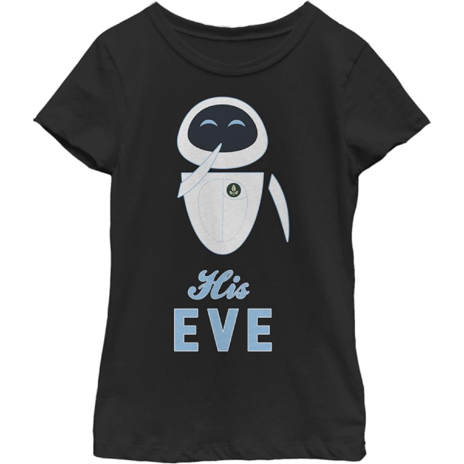 

Girl s Wall-E Valentine s Day His EVE T-Shirt XXXXXL чорний