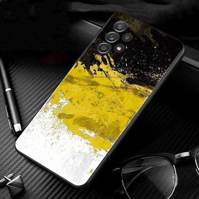 

Чохол для Samsung Galaxy A51 A71 A01 A11 A21 A21s A31 A41 A72 A52 A42 A32 A22 A12 A02 A02s F42 Phone Shell Black Yellow Fashion For Samsung F42 5G