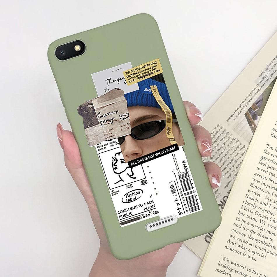 For Xiaomi Redmi 6A Case Cover Soft Silicone multicolor cute tpu Phone Cover Case For Xiomi Redmi 6A 6 A A6 bumper Phone Funda