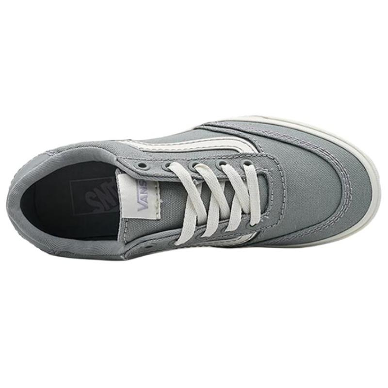 Vans Brooklyn LS Low Top Skateboard Shoes Women's Gray Sneakers VN000D7UTTN