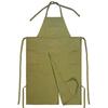 3 Pockets Full Coverage Pottery Apron Adjustable Gardening Pinafore Split Leg Apron  Full Coverage