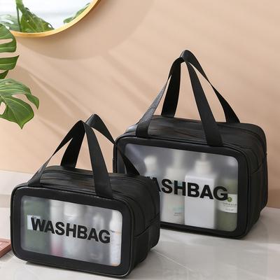 1PC Portable Cosmetic Waterproof Bag Large Capacity Dust Proof Make Up Storage Handbags Fashion Transparent Travel Bags